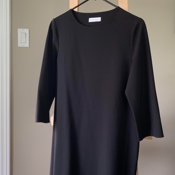 OAT + FORK Black dress w 3/4 sleeves - Picture 2 of 10